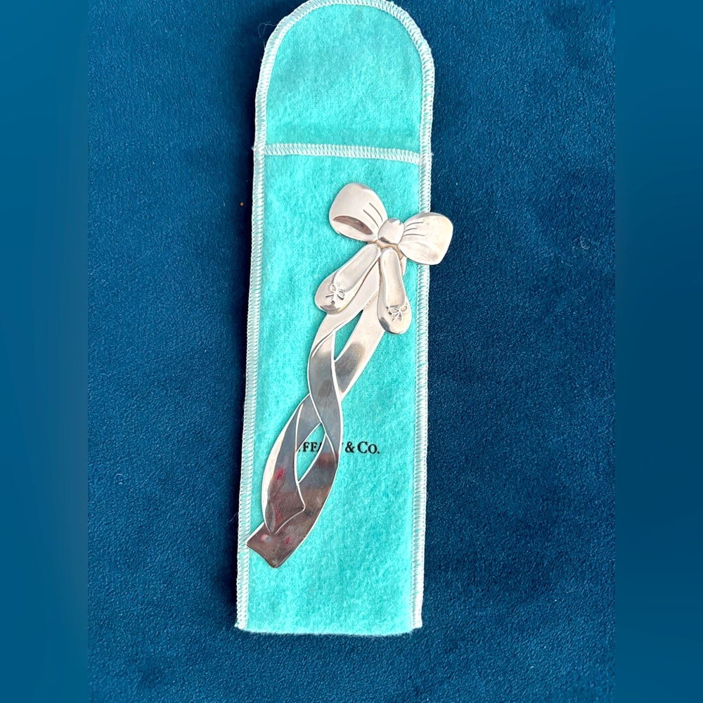 🌹Tiffany & Co RARE Sterling Silver Ballet Shoes Bookmark